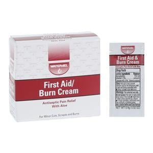 First Aid Burn Cream 0.03oz 25/Bx