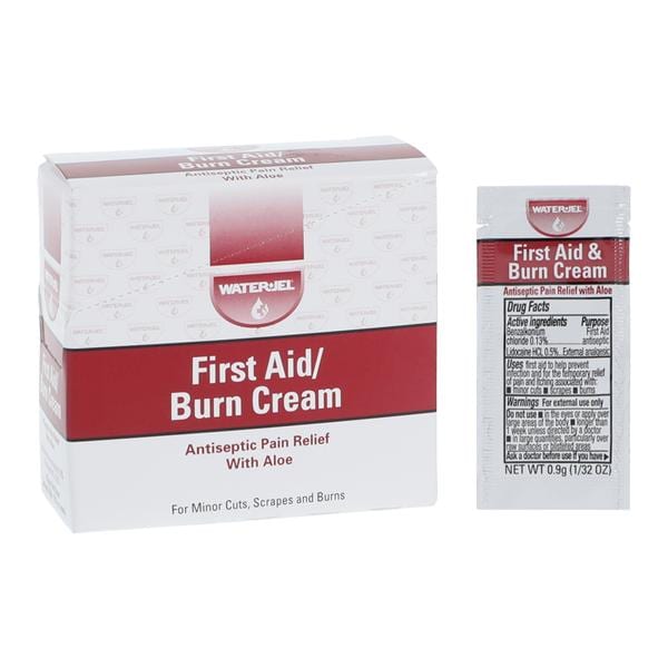 First Aid Burn Cream 0.03oz 25/Bx