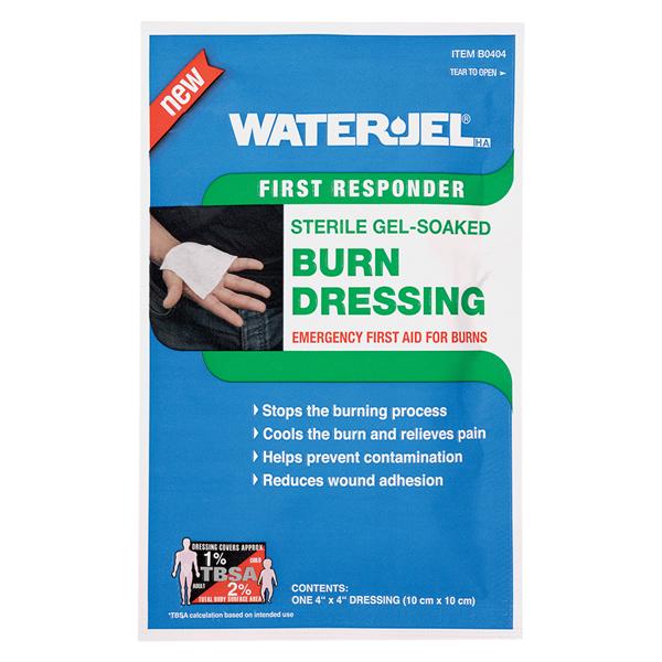 Water-Jel Non-Woven Gel Burn Dressing 4x4" Sterile White