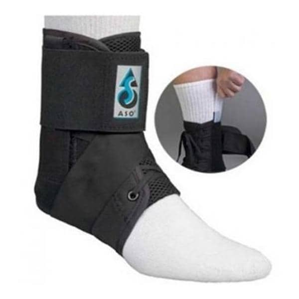 ASO Stabilizing Brace Ankle Size Large Ballistic Nylon 15-16" Left/Right