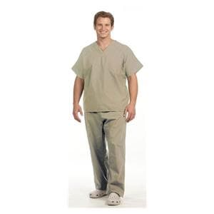 Fashion Seal Scrub Shirt V-Neck 1 Pocket 4X Large Tan Unisex Ea