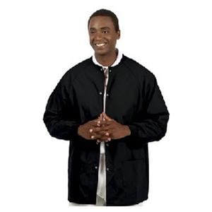 Warm-Up Jacket 2 Pockets Long Raglan Sleeves / Knit Cuffs 3X Large Blk Unisex Ea