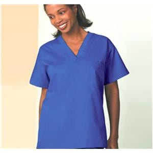 Fashion Seal Scrub Shirt Set-In Sleeves Small Blueberry Unisex Ea