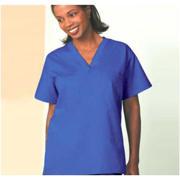 Fashion Seal Scrub Shirt Set-In Sleeves Small Blueberry Unisex Ea