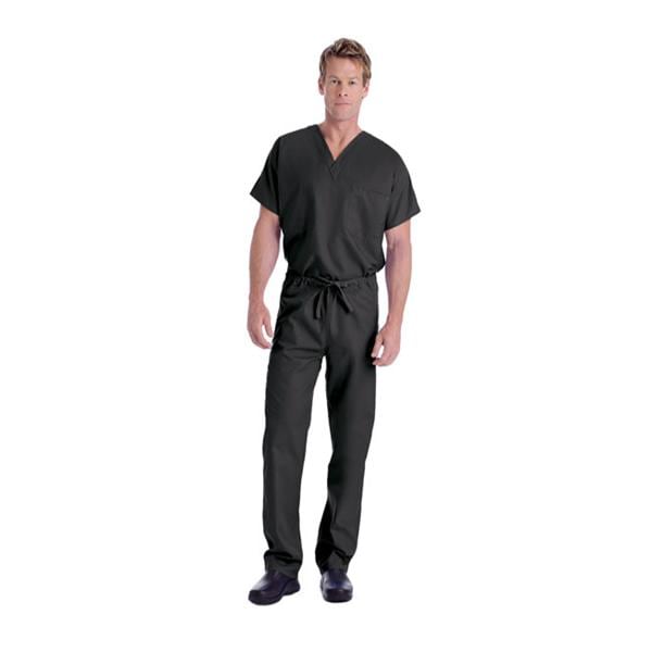 Scrub Pant 2 Pockets 2X Large Black Unisex Ea