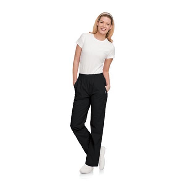 Scrub Pant 4 Pockets 5X Large Black Womens Ea