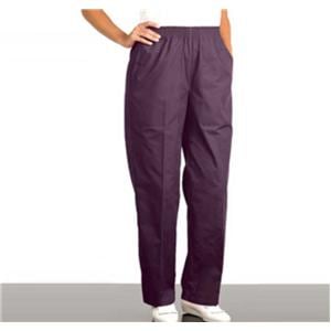 Fashion Poplin Scrub Pant 2 Pockets Medium Eggplant Womens Ea