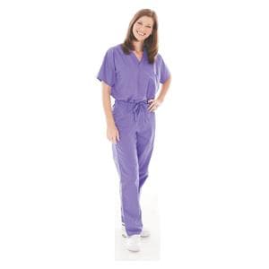 Scrub Shirt V-Neck 1 Pocket Short Sleeves X-Small Wisteria Unisex Ea