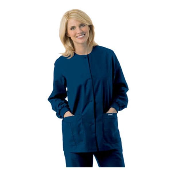 Warm-Up Jacket 4 Pockets Long Sleeves / Knit Cuff X-Small Navy Womens Ea