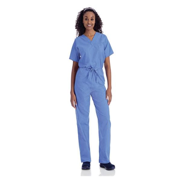 Scrub Pant 2 Pockets Large Ceil Blue Unisex Ea