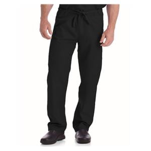 Scrub Pant 2 Pockets Medium Black Unisex Ea