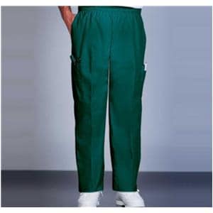 Fashion Seal Scrub Pant 65% Plstr/35% Ctn 4 Pockets Small Green Unisex Ea