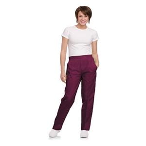 Scrub Pant 2 Pockets X-Small Wine Womens Ea