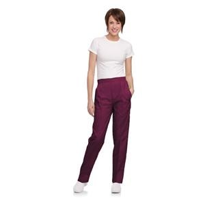 Scrub Pant 2 Pockets 5X Large Wine Womens Ea