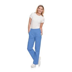 Scrub Pant 65% Polyester / 35% Cotton 4 Pockets X-Large Ceil Blue Womens Ea