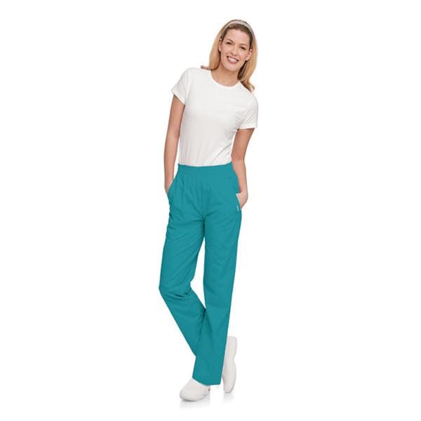 Scrub Pant 65% Polyester / 35% Cotton 4 Pockets 5X Large Teal Womens Ea