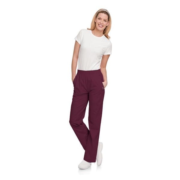 Scrub Pant 4 Pockets Small Wine Womens Ea