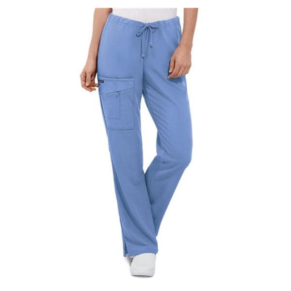 Jockey Scrub Pant Poly/Ryn/Spndx 4 Pockets Medium Ceil Blue Womens Ea