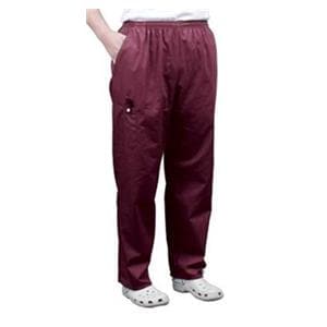 Fashion Seal Scrub Pant 65% Plstr/35% Ctn 4 Pockets X-Small Burgundy Unisex Ea