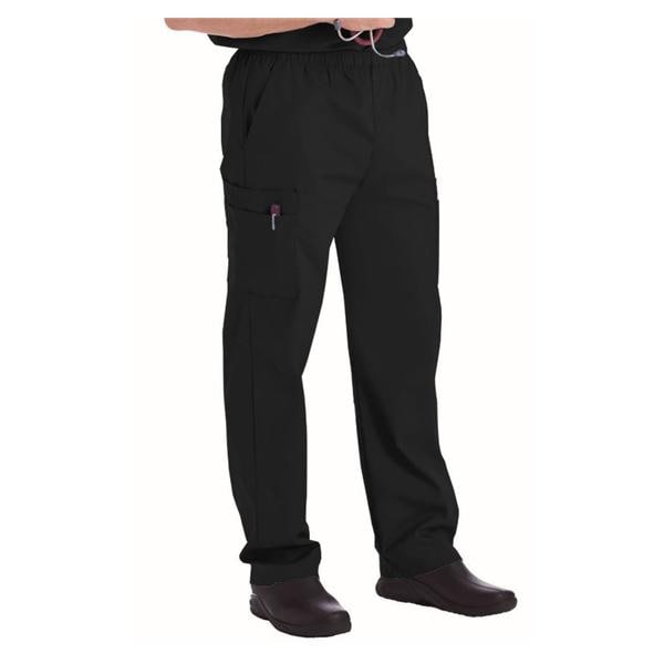 Scrub Pant 65% Polyester / 35% Cotton 5 Pockets Medium Black Mens Ea