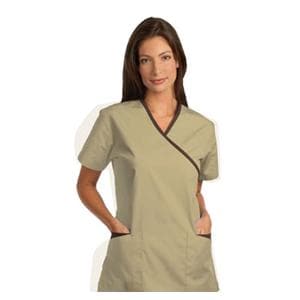 Fashion Seal Scrub Shirt 7007 Womens 4X Large Tan / Chocolate Ea