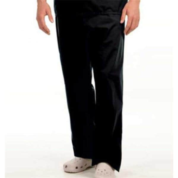 Scrub Pant 1 Pocket 2X Large Black Unisex Ea