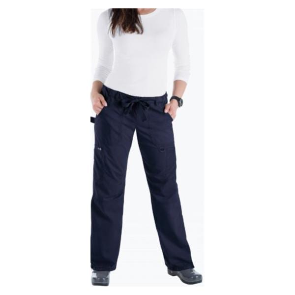 Scrub Pant 55% Cotton / 45% Polyester 6 Pockets Medium Navy Womens Ea