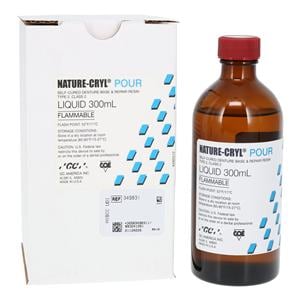 Nature-Cryl Denture Resin Acrylic Pour Base & Repair Self Cure 300mL/Bt