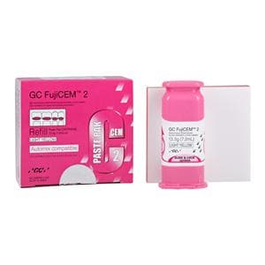 GC FujiCEM 2 Luting Resin Modified Glass Ionomer Automix Cement 13.3 Gm Rfl 2/Pk