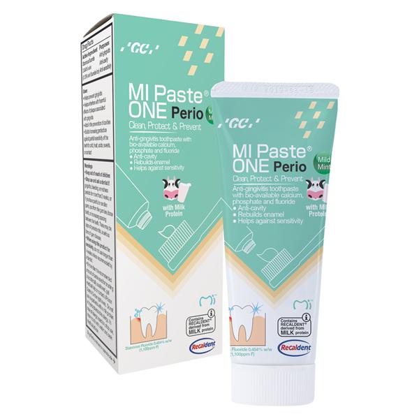 MI Paste ONE Perio Tooth Topical 0.2% Sodium Fluoride Mild Mint 10/Bx