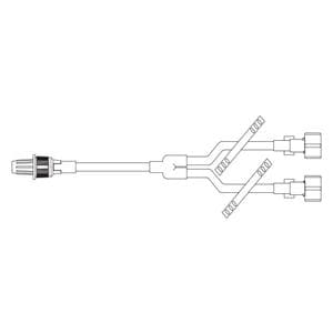 IV Catheter Extension Set 5.3" Y-Type M LL Adptr/Rtng Clr 50/CA