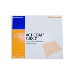 Acticoat Flex 7 Polyethylene Net/Rayon/Polyester Wound Dressing 4x5 Strl NAdh LF