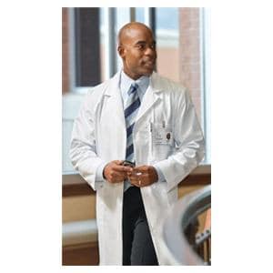 Lab Coat 4 Pockets Long Sleeves 39 in White Mens Ea
