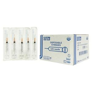 Hypodermic Syringe/Needle 25gx1-1/2" 3cc Dark Blue Conventional LDS 100/Bx, 10 BX/CA