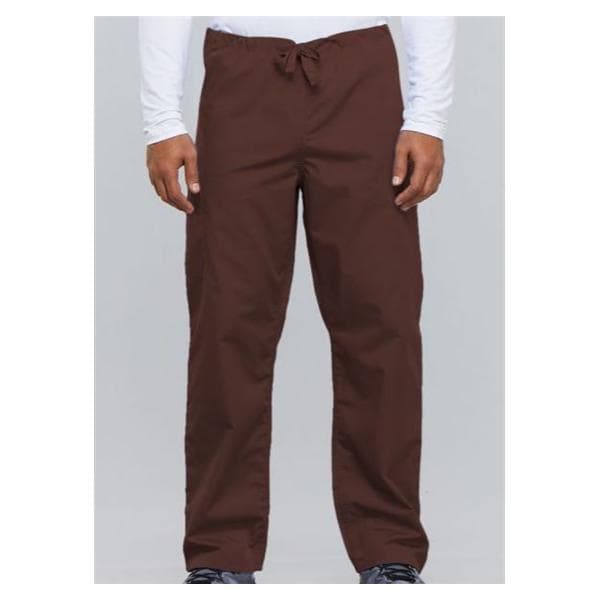 Cherokee Scrub Pant 65% Plstr/35% Ctn 3 Pockets Medium Chocolate Unisex Ea