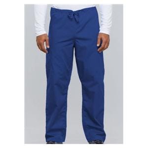 Cherokee Scrub Pant 65% Plstr/35% Ctn 3 Pockets 2X Large Royal Blue Unisex Ea