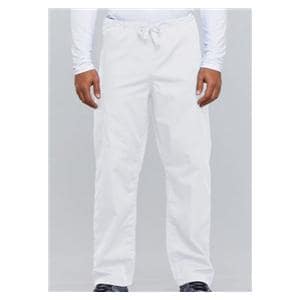 Cherokee Scrub Pant 65% Polyester / 35% Cotton 3 Pockets Medium White Unisex Ea
