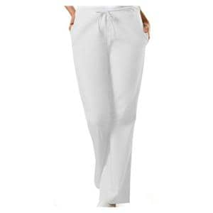 Scrub Pant 3 Pockets Large White Womens Ea