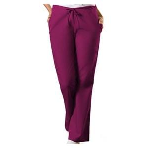 Scrub Pant 3 Pockets Large Wine Womens Ea