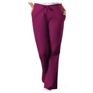 Scrub Pant 3 Pockets Large Wine Womens Ea