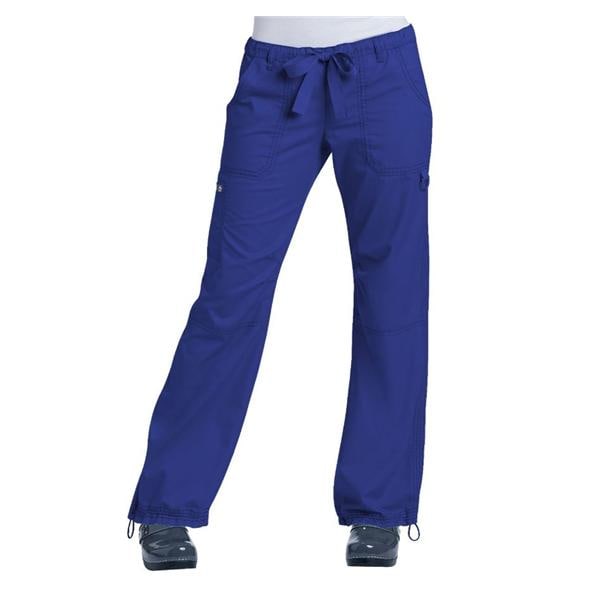 Scrub Pant 55% Cotton / 45% Polyester 6 Pockets X-Small Galaxy Blue Womens Ea