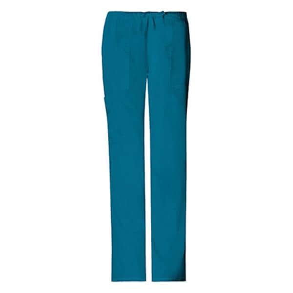 Cherokee Scrub Pant Poly/Ctn/Spndx 4 Pockets Small Caribbean Blue Womens Ea