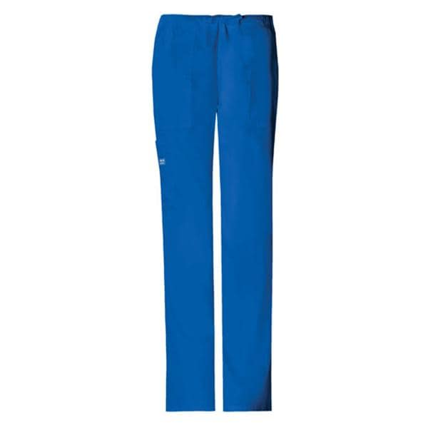 Cherokee Scrub Pant Poly/Ctn/Spndx 4 Pockets 3X Large Royal Blue Womens Ea