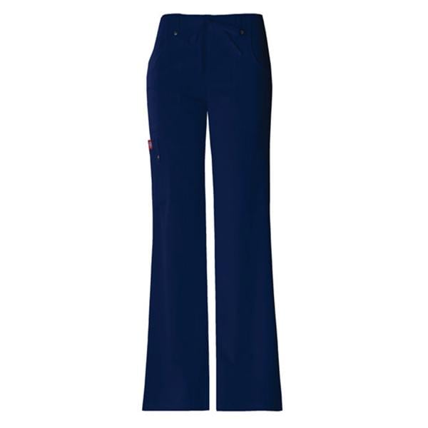 Dickies Scrub Pant 75% Plystr / 21% Rayon / 4% Spndx 3 Pkts Medium Nvy Womens Ea