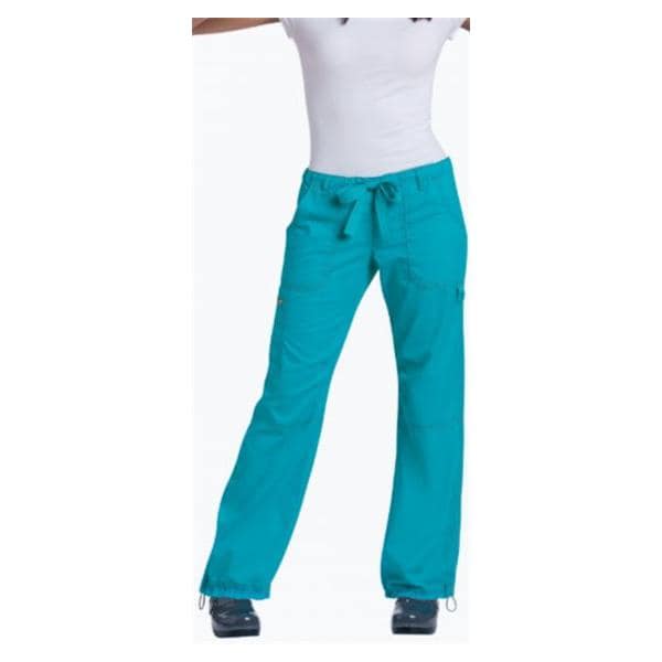 Scrub Pant 6 Pockets X-Small Turquoise Womens Ea