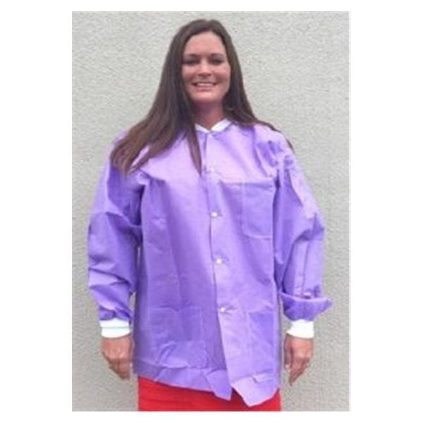 Lab Jacket 4X Large Purple 10/Pk