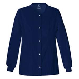 Luxe Warm-Up Jacket 3 Pockets Long Sleeves / Knit Cuff Medium Navy Womens Ea