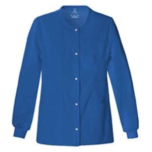 Luxe Warm-Up Jacket 3 Pockets Long Sleeves / Knit Cuff 3X Large Royal Womens Ea