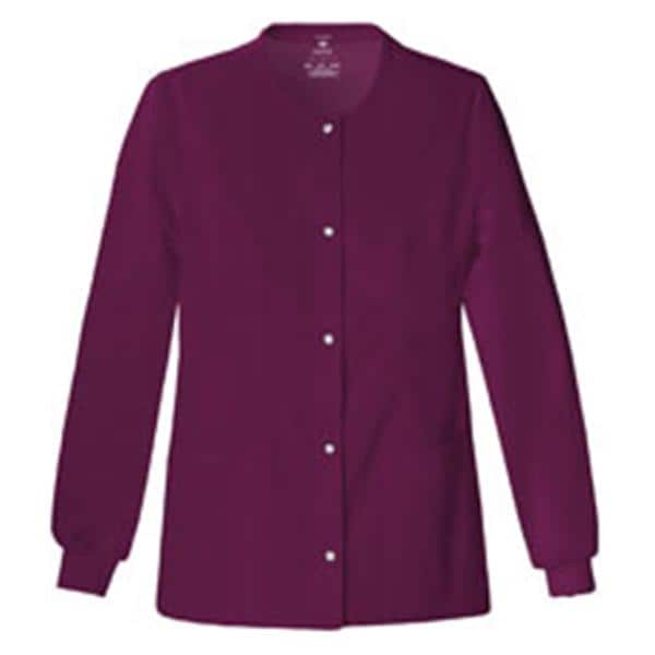 Luxe Warm-Up Jacket 3 Pockets Long Sleeves / Knit Cuff X-Large Wine Womens Ea