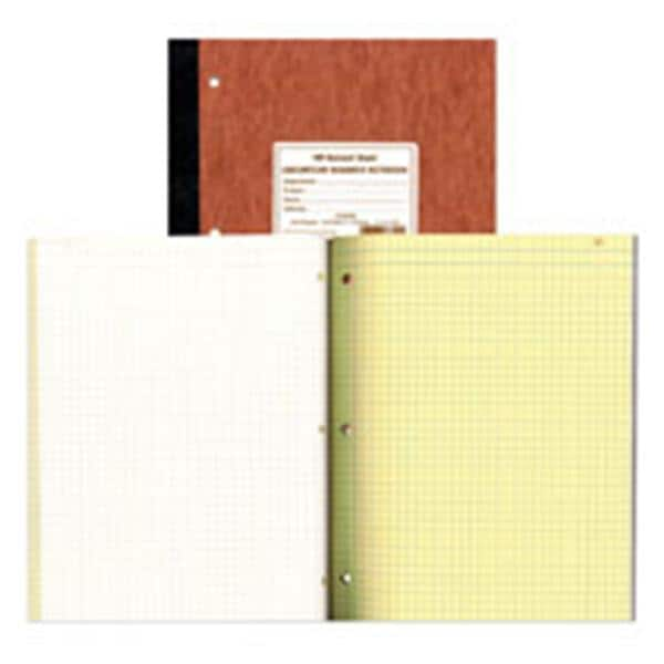 Laboratory Research Notebook 9.25 in x 11 in Quad Ruled Brown 1/PK